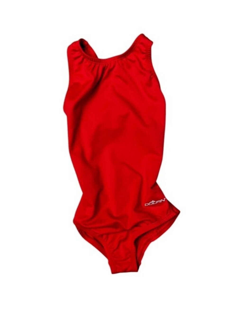 💦NEW Dolfin Girls Ocean Solid Performance Back One-Piece Swimsuit Youth Size 26